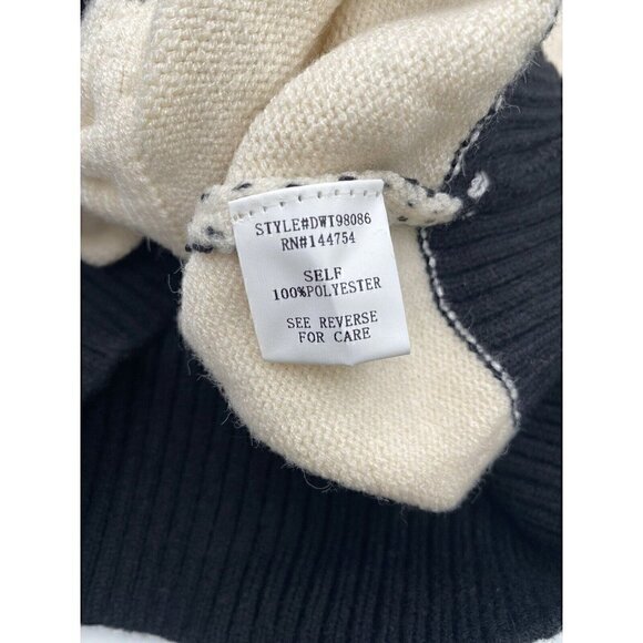 David & Dani Black And White Strip Sweater Size Small - Picture 10 of 12